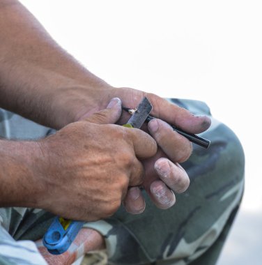 Adam bileme kalem çizim için