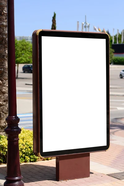 Empty city billboard — Stock Photo, Image