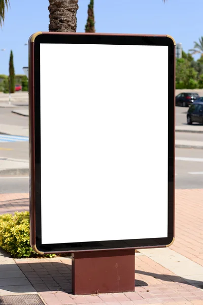 Empty city billboard — Stock Photo, Image