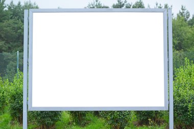 Park, boş billboard