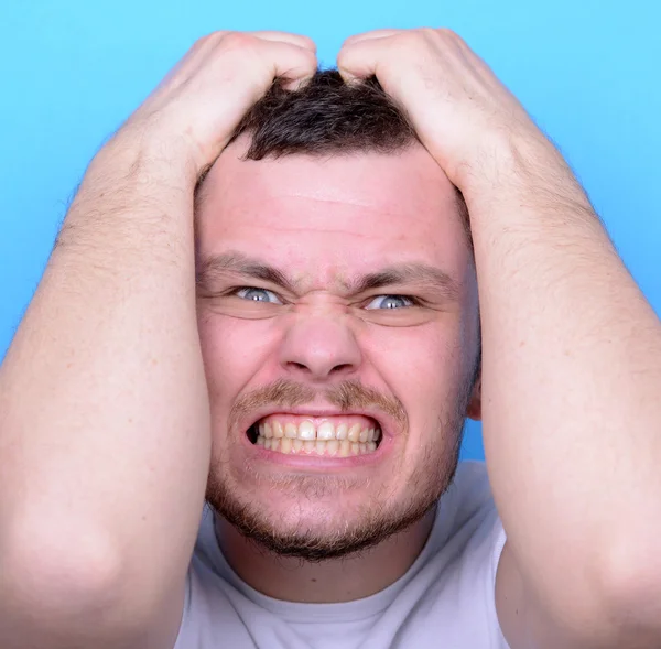 Retrato de hombre desesperado —  Fotos de Stock