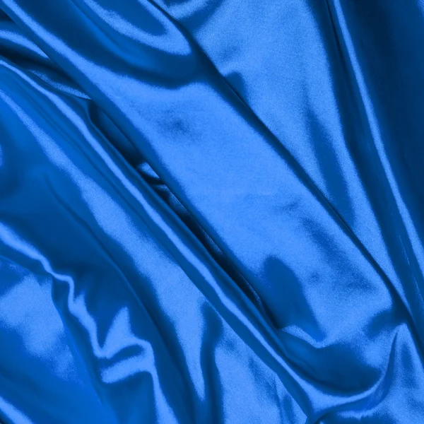 Gładkie elegancki niebieskie tło jedwab — Zdjęcie stockowe
