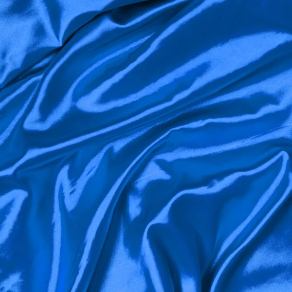 Fondo de seda azul elegante liso — Foto de Stock