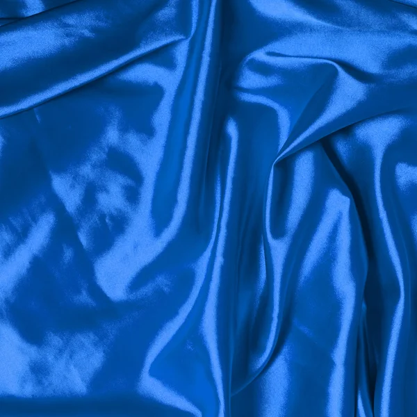 Liscio elegante sfondo di seta blu — Foto Stock