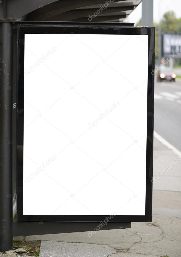 Empty city billboard with space for your text or add