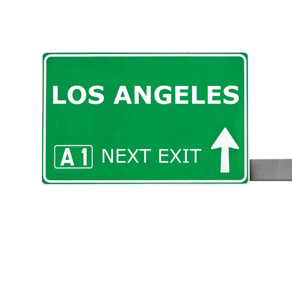 Los Angeles verkeersbord geïsoleerd op wit — Stockfoto