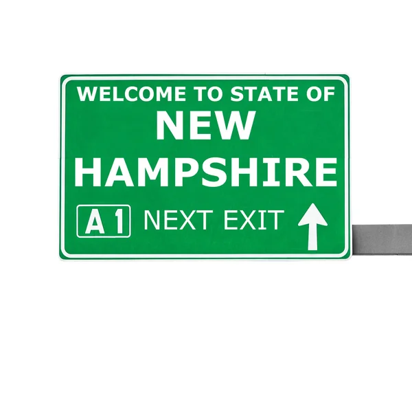 New Hampshire útjelzési elszigetelt fehér — Stock Fotó