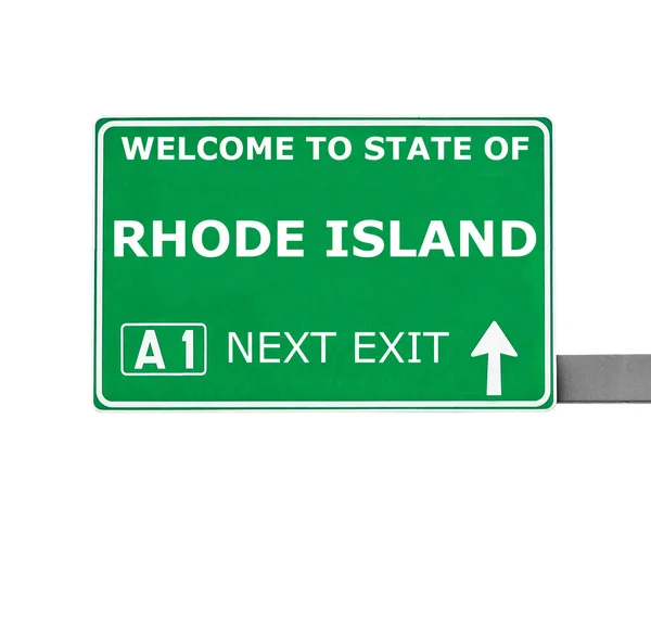 Rhode Island útjelzési elszigetelt fehér — Stock Fotó