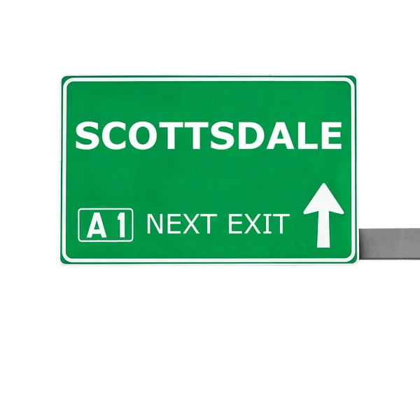 SCOTTSDALE road sign isolated on white — Stock Photo, Image