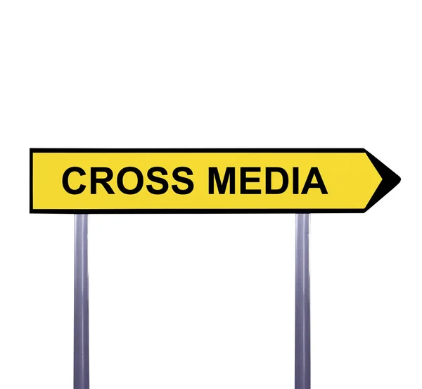 Концептуальний знак стрілки ізольовано на білому - CROSS MEDIA — стокове фото