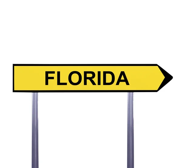 Signo de flecha conceptual aislado en blanco - FLORIDA — Foto de Stock