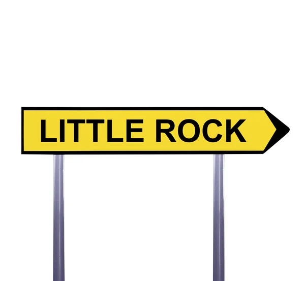 Sinal de seta conceitual isolado no branco - LITTLE ROCK — Fotografia de Stock