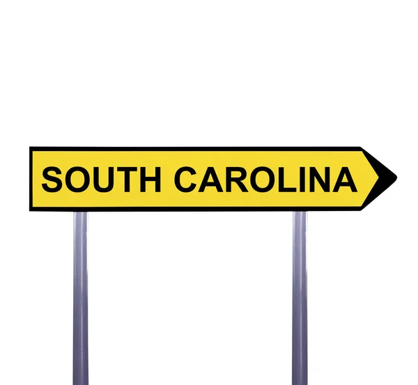Conceptual arrow sign isolated on white - SOUTH CAROLINA — Stock Photo, Image