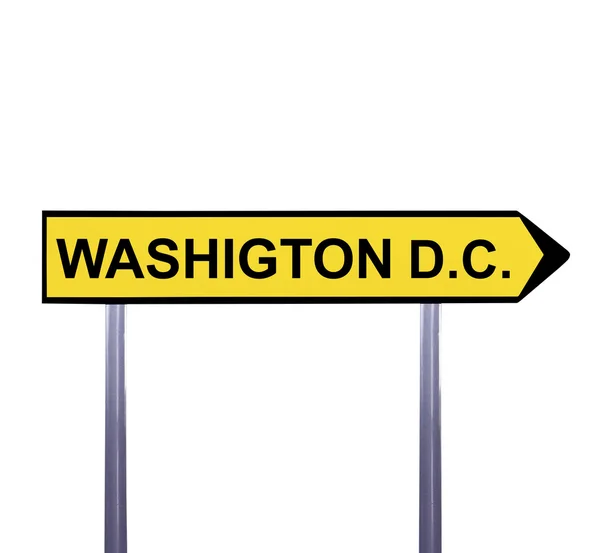 Conceptual arrow sign isolated on white - WASHINGTON DC — Stock Photo, Image