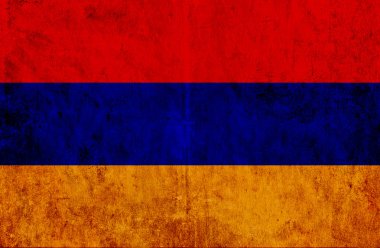 Ermenistan'ın eski kağıt bayrak