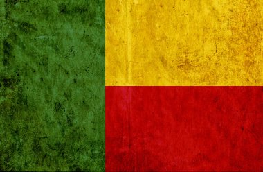 Benin bayrağı eski kağıt