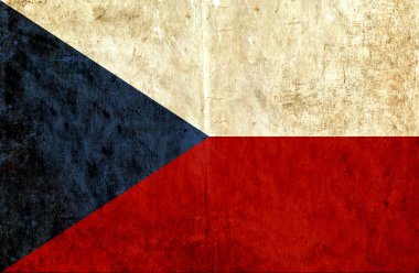 Çek Cumhuriyeti eski kağıt bayrak