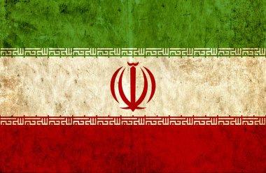 İran'ın eski kağıt bayrak