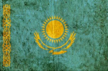 Kazakistan eski kağıt bayrak