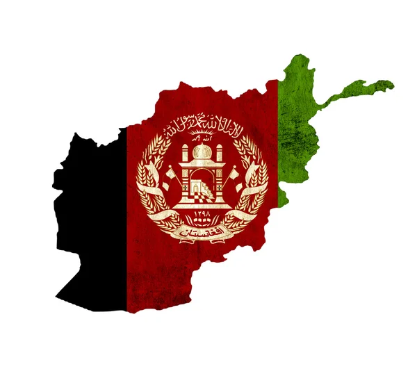 Altpapierkarte von Afghanistan — Stockfoto