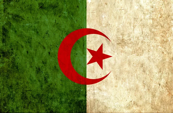 Шорсткий папір прапор Алжиру — стокове фото