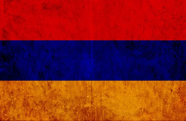 Grungy paper flag of Armenia — Stock Photo, Image