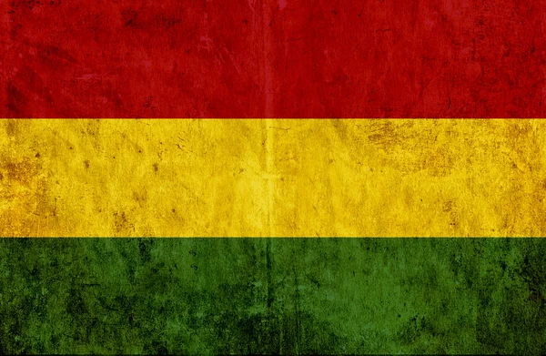 Nieczysty papier flaga Boliwii — Zdjęcie stockowe