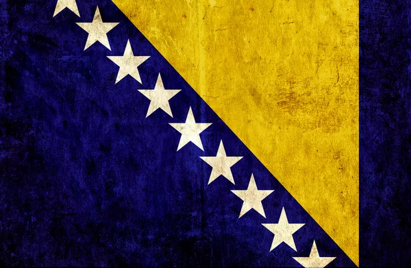 Grungy papier vlag van Bosnië en Herzegovina — Stockfoto