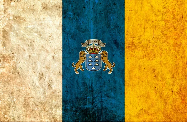 Bandera de Papel Grungy de Canarias —  Fotos de Stock