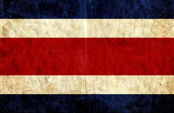 Bandeira de papel grungy de Costa Rica — Fotografia de Stock