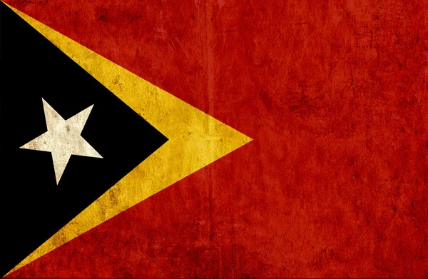 Nieczysty papier flaga Timoru Wschodniego — Zdjęcie stockowe