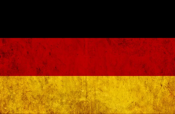 德国的又脏又臭的纸制国旗 — 图库照片
