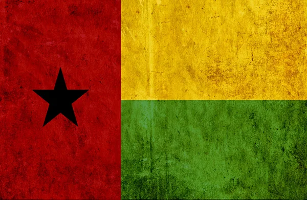 Grungy paper flag of Guinea Bissau — Stock Photo, Image