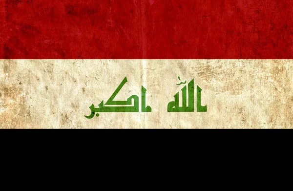 Grungy paper flag of Iraq — Stock Photo, Image