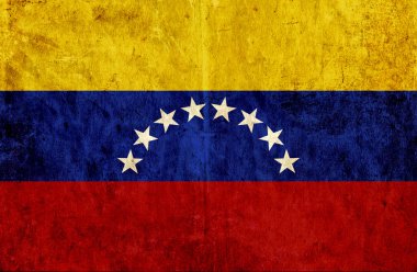 Eski kağıt bayrak Venezuela