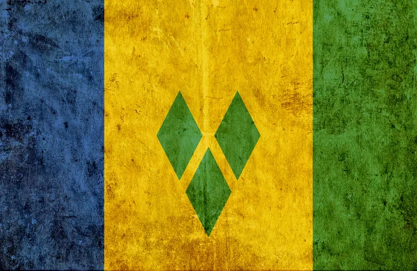 Papier grunge drapeau de Saint-Vincent-et-Grenadines — Photo