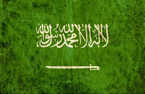 Grungy paper flag of Saudi Arabia — Stock Photo, Image