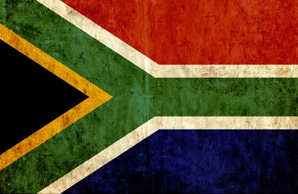 Grungy Papierfahne von Südafrika — Stockfoto