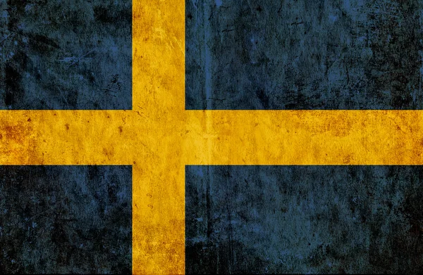 Grungy paper flag of Sweden — Stock Photo, Image