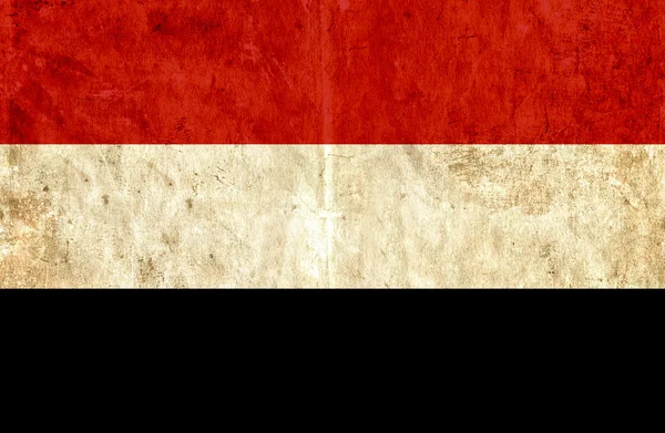 イエメンの汚れた紙旗 — ストック写真