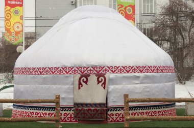 Yurt - Nomad'ın çadır Kazakistan ve Kırgızistan halkların Ulusal konut olduğunu