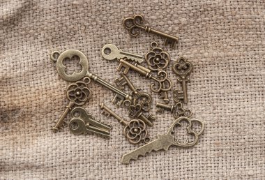 antika anahtar antika arka plan üzerinde