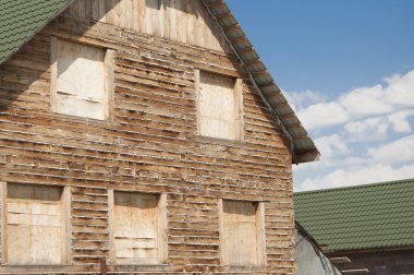 Yeni ahşap ev ahşap inşa