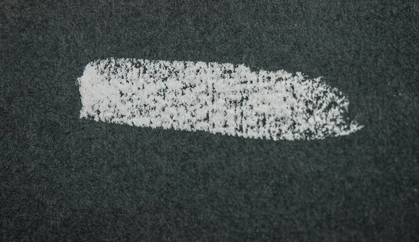 Grunge White Chalk Art Brush Square Line Shape Black Board — Stock Photo, Image
