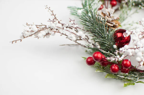 Christmas Decorations White Background — Stock Photo, Image