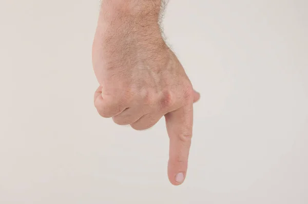 Close Mannelijke Blanke Hand Bereiken Klaar Helpen Ontvangen Gevoel Witte — Stockfoto