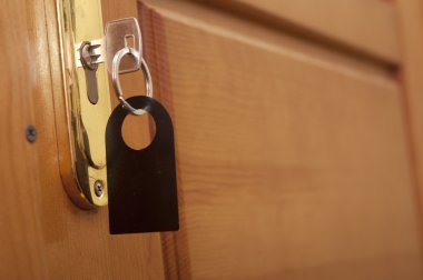 anahtar deliği boş etiket ile anahtar 