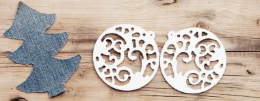 Noel arka plan: kot doku ile şekil Noel ağacı.