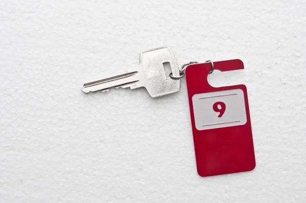 Otel Süiti anahtarı ile oda sayı 9 — Stok fotoğraf