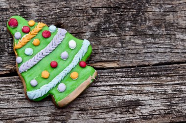 rustik ahşap arka plan için belgili tanımlık tatil tatil çerez 